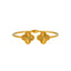 21K Yellow Gold Clover Bangle (12gm)
