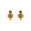 22K Yellow Gold Antique Necklace and Earrings Set W/ Ruby - Virani Jewelers
