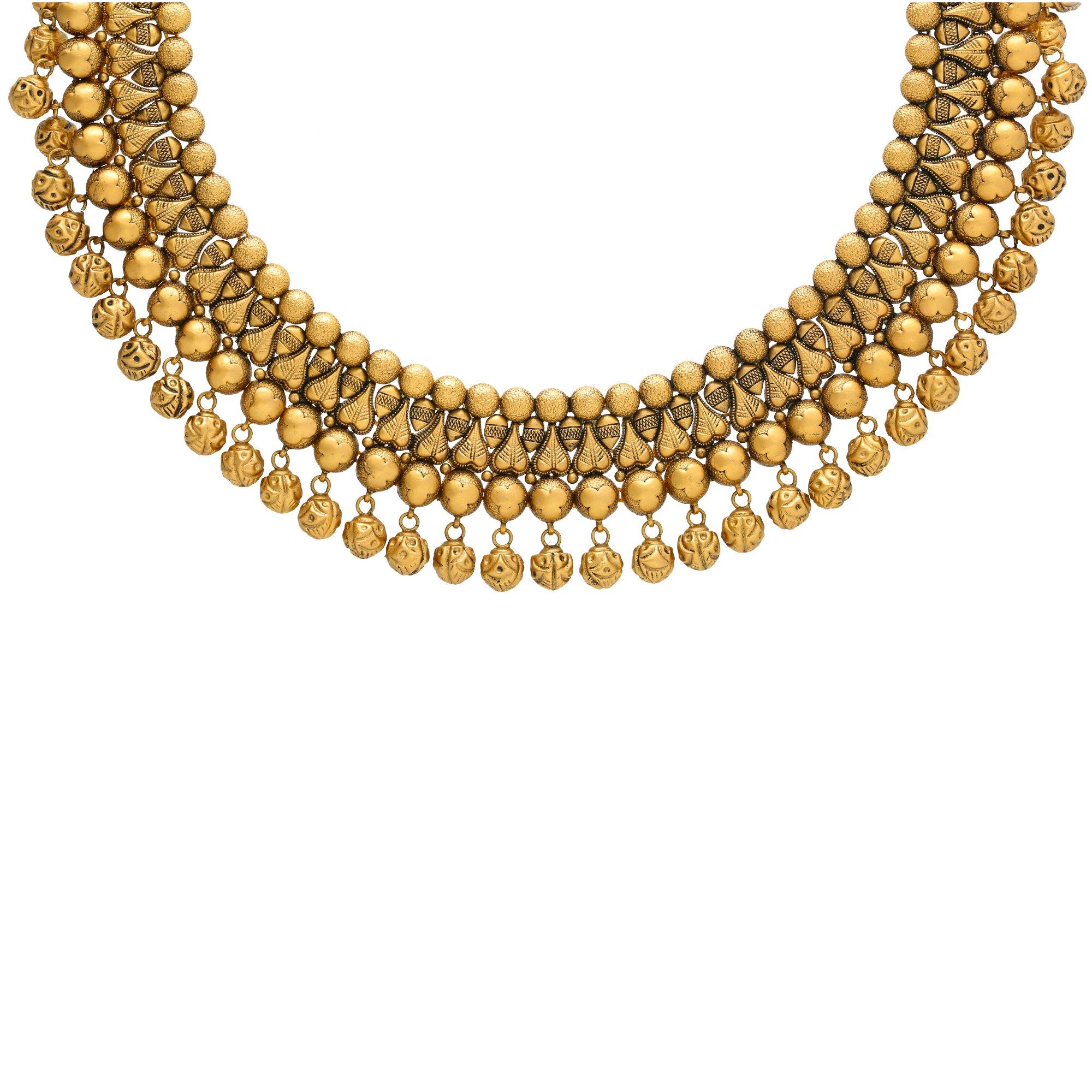Antique necklace set gold on sale