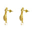 22K Yellow Gold Set Necklace & Earrings W/ Uncut Diamonds, Rubies & Emeralds on Three-Row Chain - Virani Jewelers