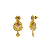 22K Gold Multi Tone Gold Meenakari Drop Earrings W/ Shield Design & Feather Accents - Virani Jewelers | 


Enjoy the beauty of brilliant gold colors blended into classic fine jewelry designs such as th...
