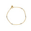 22K Multi Tone Gold Snake Link Anklets Set of 2 W/ White Gold Ball Accents - Virani Jewelers