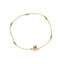 22K Multi Tone Gold Box Link Anklets Set of 2 W/ Etched Gold Balls, 10.1 Grams - Virani Jewelers