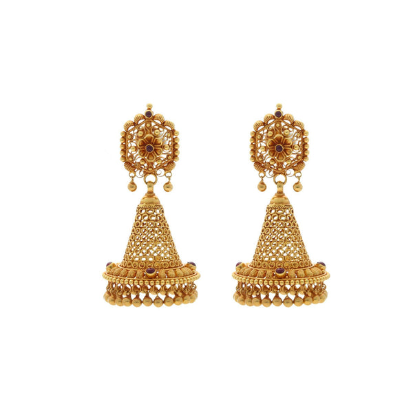 22K Yellow Gold Antique Earrings W/Ruby, 20.9 grams - Virani Jewelers | 


Whether you are looking for everyday-wear options or earring options for a party or celebratio...