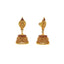 22K Yellow Gold Antique Matte Finish Earrings W/Ruby, 4.7 grams - Virani Jewelers