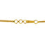 An image of the hook-in-eye clasp on the Antique Medallion 22K gold necklace from Virani Jewelers.