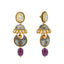 An image showing the side view of the 22K gold earrings from Virani Jewelers.