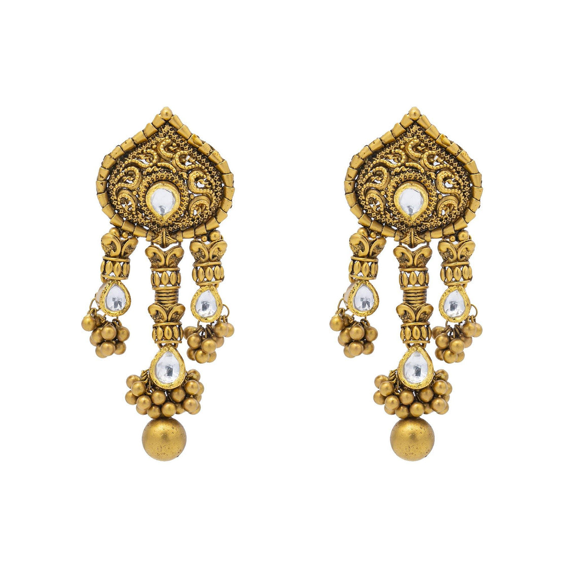 Antique gold kundan jewellery on sale