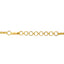 An image of the hook-in-eye clasp on the Antique Kundan 22K gold necklace from Virani Jewelers.