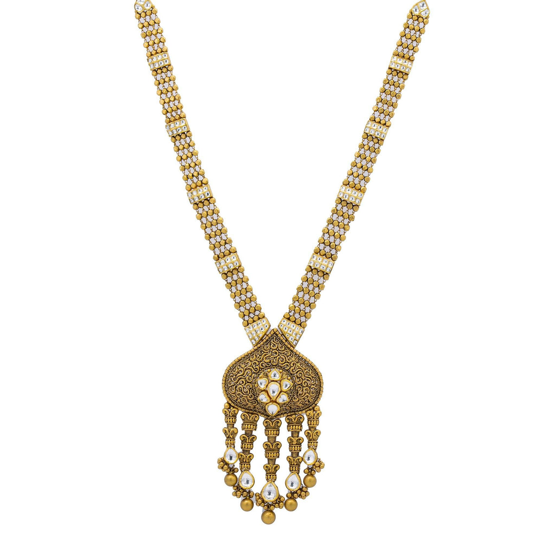 Virani Jewelers 22K Gold Kundan Antique Jewelry Set