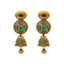 An image of the Vasudha 22K gold earrings from Virani Jewelers.