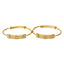 22K Yellow & White Gold Fenced Baby Bangles - Virani Jewelers