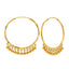 22K Yellow Gold Beaded Hoop Earrings - Virani Jewelers