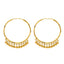 22K Yellow Gold Beaded Hoop Earrings - Virani Jewelers