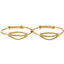 22K Multi-Tone Gold Open Face Baby Bangle Set - Virani Jewelers