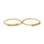 22K Yellow Gold Adjustable Engraved Baby Bangles - Virani Jewelers