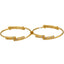 22K Yellow Gold Adjustble Baby Bangles w/ White Gold Accents - Virani Jewelers