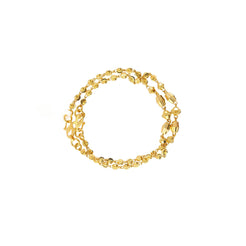 An image of an all gold 22K gold baby bracelet from Virani Jewelers.