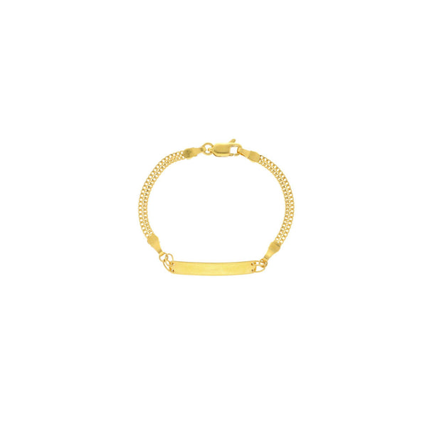 22K Yellow Gold Link peace Graceful Baby Bracelet, 3.3 grams - Virani Jewelers | 


This yellow gold bracelet with exotic designs makes it a perfect casual or everyday accessory!...