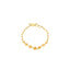 An image of the Virani Jewelers elegant 22K gold bracelet wtih beads that gradually increase in size. 