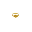 22K Yellow Gold Baby Ring W/ Curved Abstract Design - Virani Jewelers