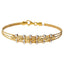 22K Yellow & White Gold Layered Bangle with Beads - Virani Jewelers