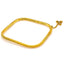 22K Yellow Gold Bangle W/ Square Frame and Bead Ball Details - Virani Jewelers