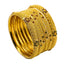22K Yellow Gold Bangles Set of 6 W/ Emeralds, Rubies & Delicate Flower Details - Virani Jewelers