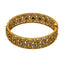 22K Yellow Gold Bangles Set of 2 W/ Antique Finished Bead Ball Mango Details - Virani Jewelers