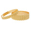 22K Yellow Gold Bangles Set of 6 W/ Grecian Leaf Design - Virani Jewelers