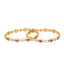 22K Yellow Gold Bangles Set of Two W/ Emeralds , Rubies & Cubic Zirconia, 51.4 grams - Virani Jewelers