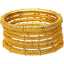 22K Yellow Gold & Beaded Filigree Bangle Set (Size 2.8) - Virani Jewelers