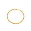 22K Yellow Gold Alternating pattern Link peace Bracelet, 9.1 grams - Virani Jewelers