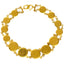 22K Yellow Gold Kasu Link Bracelet - Virani Jewelers