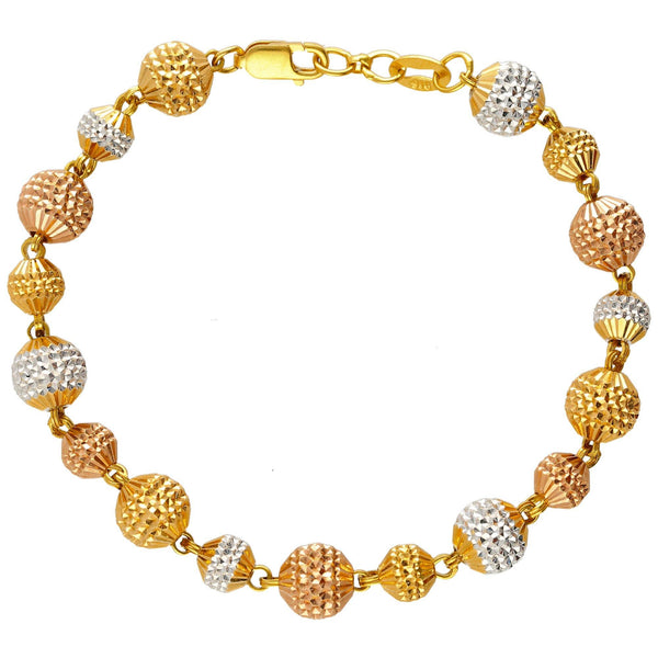 22K Multi-Tone Gold Ramya Beaded Bracelet - Virani Jewelers | 
Our simple and chic 22K Multi-Tone Gold Ramaya Beaded Bracelet will add the right amount of soph...