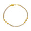 22K Multi-Tone Gold Anika Beaded Bracelet - Virani Jewelers