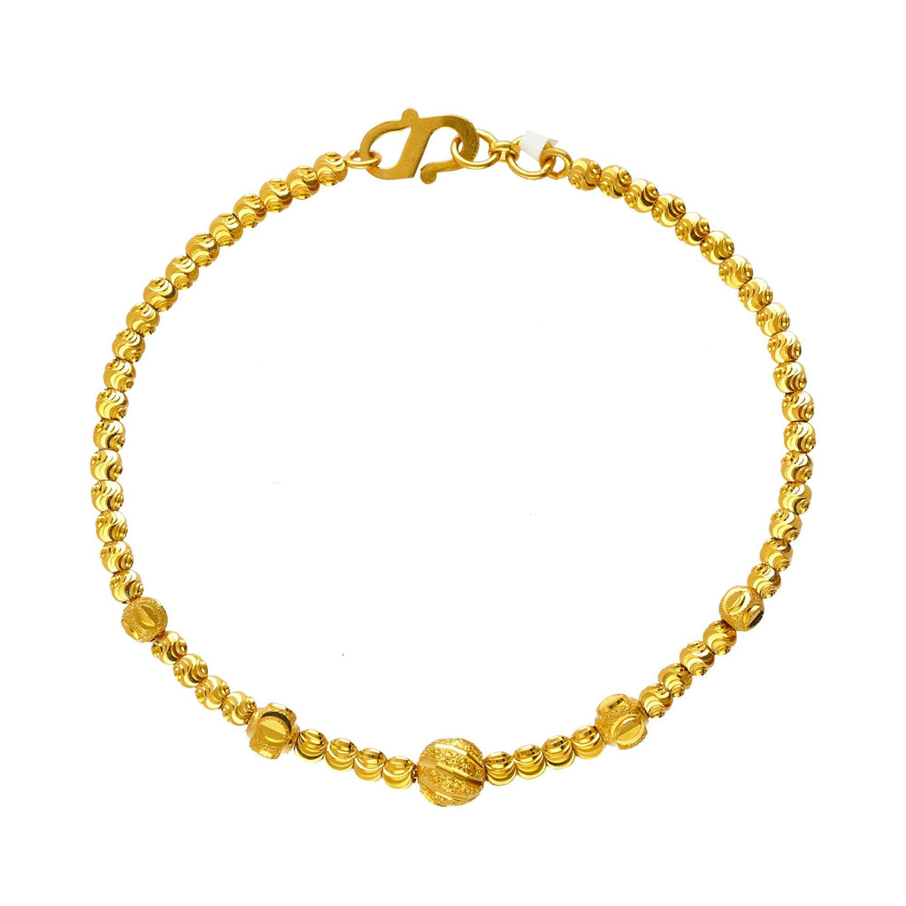 22K Yellow Gold Amara Beaded Bracelet - Virani Jewelers | 
The 22K Yellow Gold Amara Beaded Bracelet is one that any women will cherish forever, Simply ele...