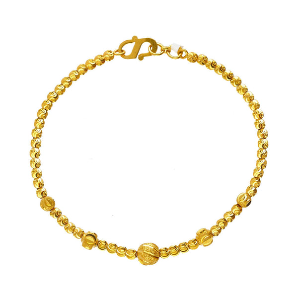 22K Yellow Gold Amara Beaded Bracelet - Virani Jewelers | 
The 22K Yellow Gold Amara Beaded Bracelet is one that any women will cherish forever, Simply ele...