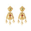 22K Gold Pachi Mango mala Necklace Set - Virani Jewelers