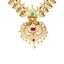 22K Gold Pachi Mango mala Necklace Set - Virani Jewelers