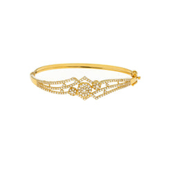 22K Gold Bangle W/ Cubic Zicronia - Virani Jewelers