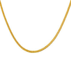 22K Yellow Gold Wheat Link Chain, 55.3 gm - Virani Jewelers