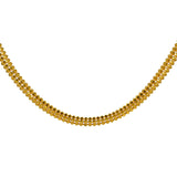 22K Yellow Gold Chain W/ Rounded Ball Bead Strands, 22 Inches - Virani Jewelers | Add a bit of unique texture to enhance your everyday look with this long unisex 22K yellow gold r...