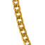 A close-up image of the wide Cuban links on the 22K gold chain for men from Virani Jewelers.