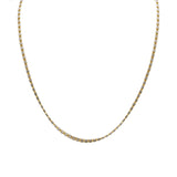 22K Multi Tone Gold Chain W/ Double Clustered Beaded Chain - Virani Jewelers |  22K Multi Tone Gold Chain W/ Double Clustered Beaded Chain for women. This lovely piece features...
