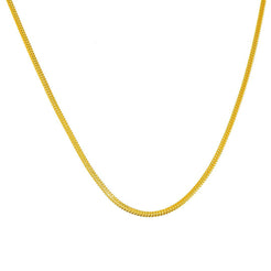 22K Yellow Gold Foxtail Link Chain, 22.4 gm - Virani Jewelers