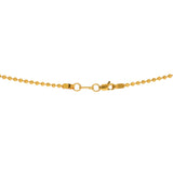An image of the lobster claw clasp on the 22K gold chain from Virani Jewelers. | Let your sense of style shine when you pair any outfit with this simple, yet elegant, 22K gold ch...