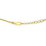 An image of the hook-in-eye clasp of the 22K gold chain from Virani Jewelers. | Nothing says elegance quite like the Multi Tone Gold Layered Necklace from Virani Jewelers!

Laye...