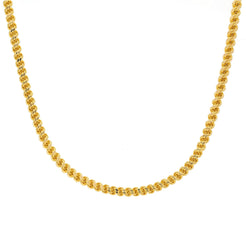 An image of the twisted rope 22K gold chain from Virani Jewelers.