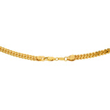 An image of the lobster claw clasp of the 22K gold chain with rounded wheat links from Virani. | Treat yourself to a timeless 22K gold chain from Virani Jewelers!

Features a rounded wheat link
...